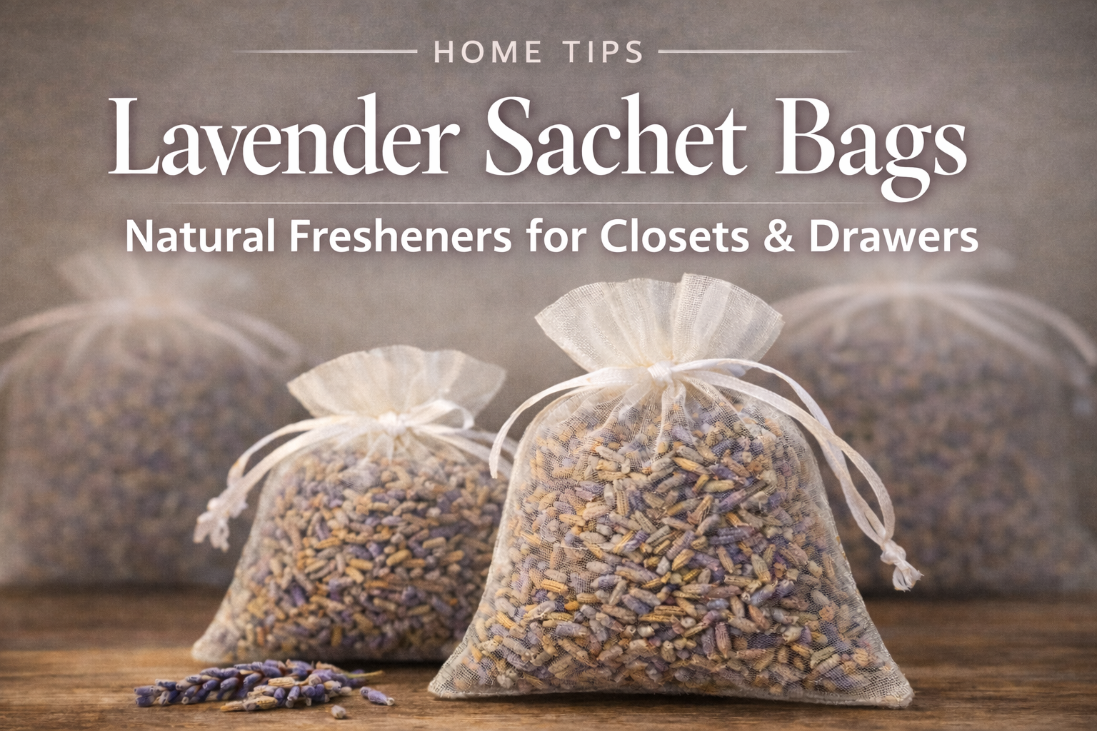 How to make your home smell good without candles | Lavender Sachet Bags | Home Tips